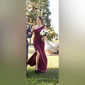 Burgundy Bridesmaid’s dress